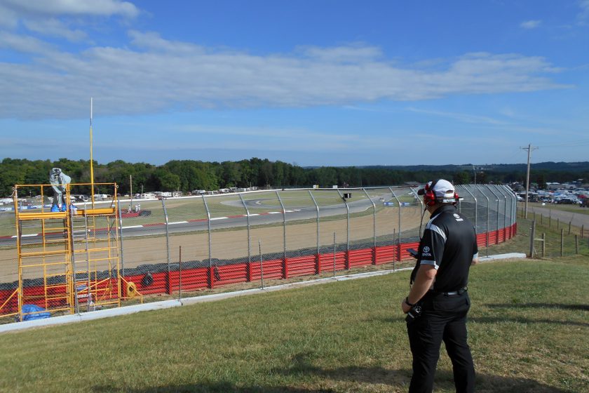NASCAR journalist at Mid-Ohio