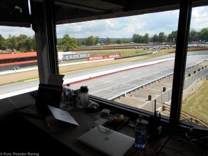 NASCAR journalist at Mid-Ohio